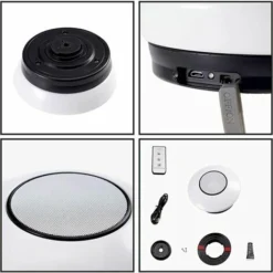 Lampes Pour Parasol, Avec 10 Modes D'Éclairage Luminaire LED Parasol Sans Fil Réglable Bluetooth Pour Parasol De Jardin Terrasse (Color） -Promos Jardin Lumi Magasin 97651705 5