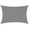 Voile D'ombrage Rectangulaire 2.5x3m Respirant Toile Ombrage Une Protection Des Rayons UV Pour Patio Jardin, Terrasse,Extérieur,Balcon, Couleur Gris