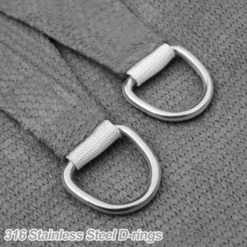 Voile D'ombrage Rectangulaire 2.5x3m Respirant Toile Ombrage Une Protection Des Rayons UV Pour Patio Jardin, Terrasse,Extérieur,Balcon, Couleur Gris -Promos Jardin Lumi Magasin 98045726 3