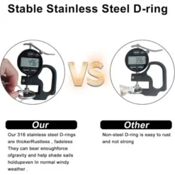 Voile D'ombrage Rectangulaire 2.5x3m Respirant Toile Ombrage Une Protection Des Rayons UV Pour Patio Jardin, Terrasse,Extérieur,Balcon, Couleur Gris -Promos Jardin Lumi Magasin 98045726 4