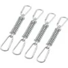 Boucle Ressort Tension Fixation Store - Voile D'ombrage Fixations Accessoires En Acier Inoxydable Avec 4 Ressorts HéLicoïdaux 8 Mousquetons, 4 PCS