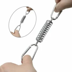 Boucle Ressort Tension Fixation Store - Voile D'ombrage Fixations Accessoires En Acier Inoxydable Avec 4 Ressorts HéLicoïdaux 8 Mousquetons, 4 PCS -Promos Jardin Lumi Magasin 98515583 3