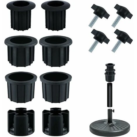 Rechange Pour Porte-Parapluie, Bouchon Cache Trou Avec Bouton Étoile INOX M8 Accessoires Parasol Accessoires Pied Parasol Pour Table De Terrasse Balcon Arrière-Cour (Noir 12pcs) 1 Rechange Pour Porte-Parapluie, Bouchon Cache Trou Avec Bouton Étoile INOX M8 Accessoires Parasol Accessoires Pied Parasol Pour Table De Terrasse Balcon Arrière-Cour (Noir 12pcs)