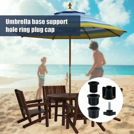 Rechange Pour Porte-Parapluie, Bouchon Cache Trou Avec Bouton Étoile INOX M8 Accessoires Parasol Accessoires Pied Parasol Pour Table De Terrasse Balcon Arrière-Cour (Noir 12pcs) 5 Rechange Pour Porte-Parapluie, Bouchon Cache Trou Avec Bouton Étoile INOX M8 Accessoires Parasol Accessoires Pied Parasol Pour Table De Terrasse Balcon Arrière-Cour (Noir 12pcs) – Image 5