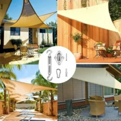 Kit De Fixation Pour Voile D'ombrage, Soleil Voile D'ombrage Kit De Fixation Kit Accessoires De Fixation Pour Triangle Et Carré,Rectangle Inoxydable Kit De Montage Fixations D'ombrage De Voile(80Pcs) -Promos Jardin Lumi Magasin 99448299 4