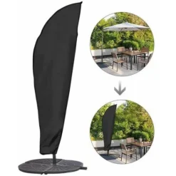 Housse Pour Parasol Déporté – Housse Parasol Excentré – Bâche De Protection Pour Parasol Déporté – Housse étanche Et Durable Pour Parasol(280x30x81x45CM)