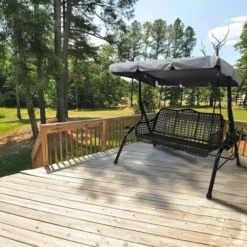 Toit De Rechange Pour Balancelle De Jardin 3 Places, Universel Toile De Rechange Pour Balancelle Jardin Exterieur, Imperméable Protection UV Housse De Rechange Toit De Balançoire (Gris,S) -Promos Jardin Lumi Magasin 99809667 3